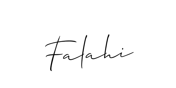 Make a beautiful signature design for name Falahi. Use this online signature maker to create a handwritten signature for free. Falahi signature style 2 images and pictures png