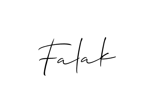 How to Draw Falak signature style? Allison_Script is a latest design signature styles for name Falak. Falak signature style 2 images and pictures png