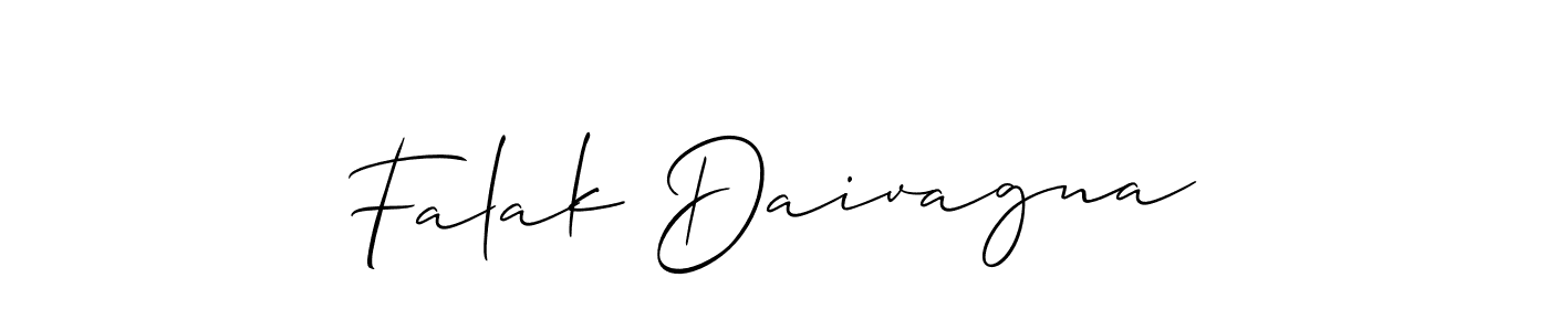 How to Draw Falak Daivagna signature style? Allison_Script is a latest design signature styles for name Falak Daivagna. Falak Daivagna signature style 2 images and pictures png