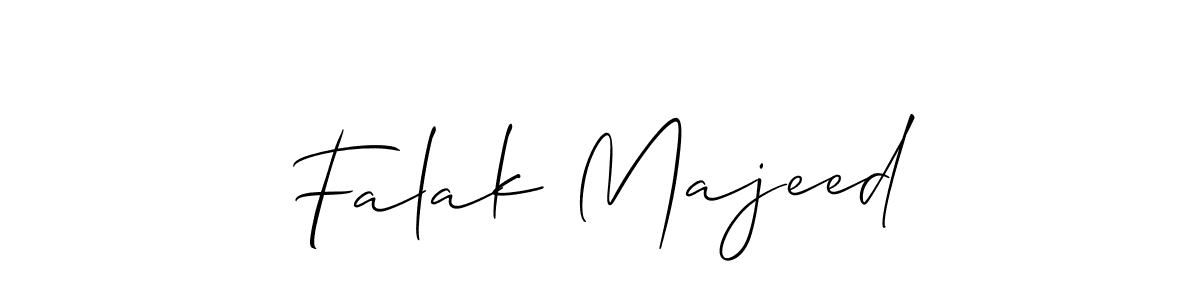 Allison_Script is a professional signature style that is perfect for those who want to add a touch of class to their signature. It is also a great choice for those who want to make their signature more unique. Get Falak Majeed name to fancy signature for free. Falak Majeed signature style 2 images and pictures png