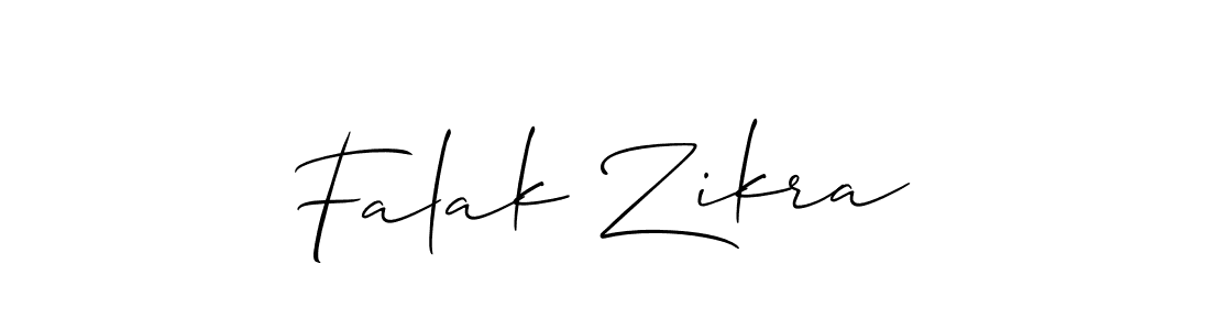 Best and Professional Signature Style for Falak Zikra. Allison_Script Best Signature Style Collection. Falak Zikra signature style 2 images and pictures png