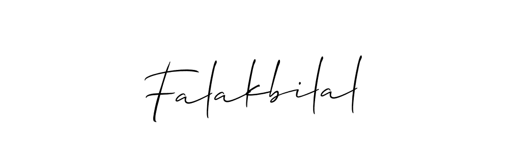 You should practise on your own different ways (Allison_Script) to write your name (Falakbilal) in signature. don't let someone else do it for you. Falakbilal signature style 2 images and pictures png