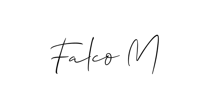 Best and Professional Signature Style for Falco M. Allison_Script Best Signature Style Collection. Falco M signature style 2 images and pictures png