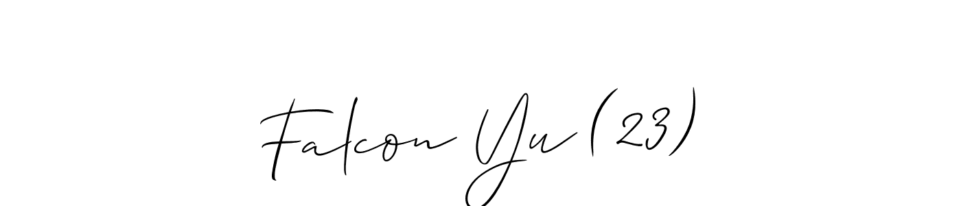 Best and Professional Signature Style for Falcon Yu (23). Allison_Script Best Signature Style Collection. Falcon Yu (23) signature style 2 images and pictures png