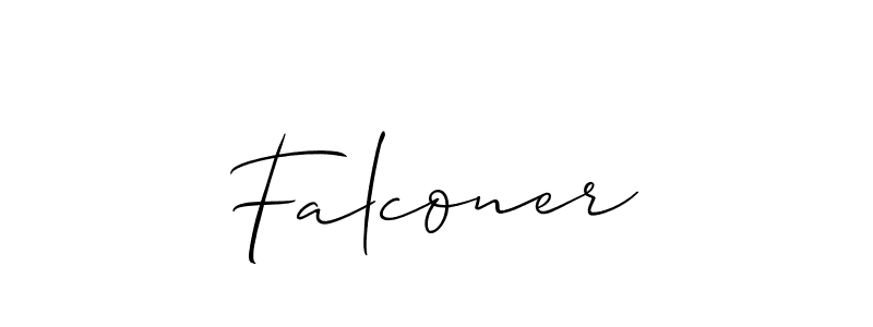 if you are searching for the best signature style for your name Falconer. so please give up your signature search. here we have designed multiple signature styles  using Allison_Script. Falconer signature style 2 images and pictures png