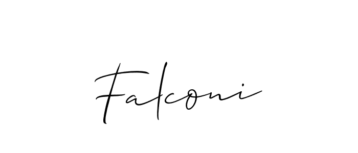 Falconi stylish signature style. Best Handwritten Sign (Allison_Script) for my name. Handwritten Signature Collection Ideas for my name Falconi. Falconi signature style 2 images and pictures png