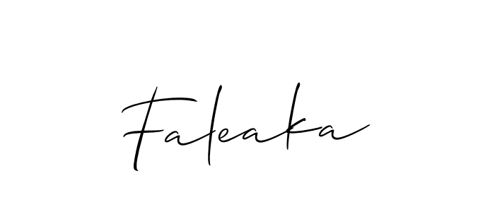 How to Draw Faleaka signature style? Allison_Script is a latest design signature styles for name Faleaka. Faleaka signature style 2 images and pictures png