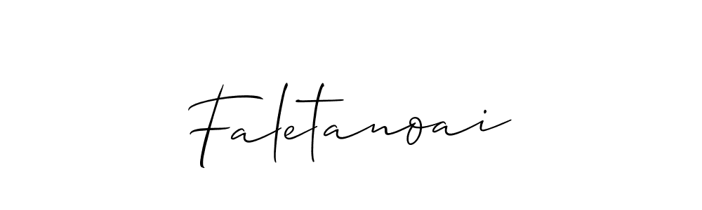 Also we have Faletanoai name is the best signature style. Create professional handwritten signature collection using Allison_Script autograph style. Faletanoai signature style 2 images and pictures png