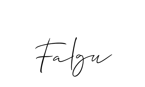 if you are searching for the best signature style for your name Falgu. so please give up your signature search. here we have designed multiple signature styles  using Allison_Script. Falgu signature style 2 images and pictures png