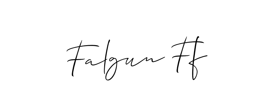 Allison_Script is a professional signature style that is perfect for those who want to add a touch of class to their signature. It is also a great choice for those who want to make their signature more unique. Get Falgun Ff name to fancy signature for free. Falgun Ff signature style 2 images and pictures png