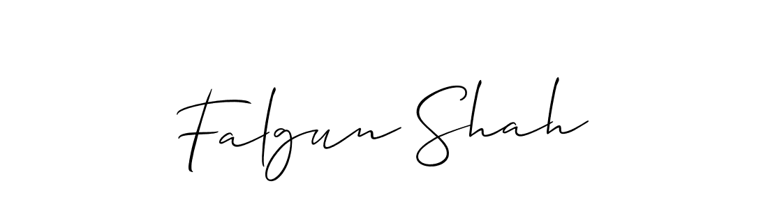 Falgun Shah stylish signature style. Best Handwritten Sign (Allison_Script) for my name. Handwritten Signature Collection Ideas for my name Falgun Shah. Falgun Shah signature style 2 images and pictures png