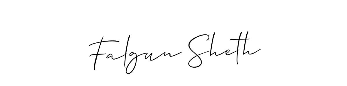 Also You can easily find your signature by using the search form. We will create Falgun Sheth name handwritten signature images for you free of cost using Allison_Script sign style. Falgun Sheth signature style 2 images and pictures png