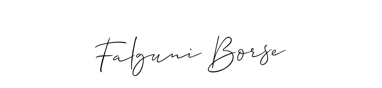 It looks lik you need a new signature style for name Falguni Borse. Design unique handwritten (Allison_Script) signature with our free signature maker in just a few clicks. Falguni Borse signature style 2 images and pictures png