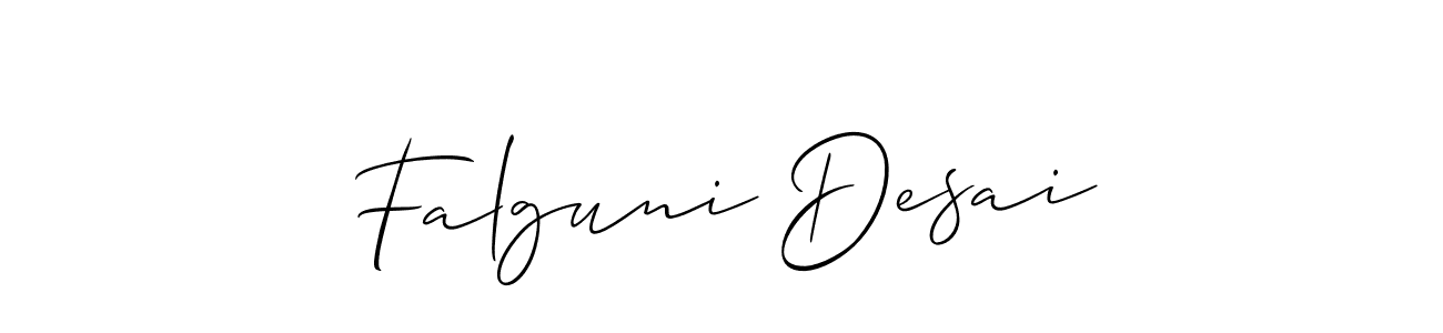 The best way (Allison_Script) to make a short signature is to pick only two or three words in your name. The name Falguni Desai include a total of six letters. For converting this name. Falguni Desai signature style 2 images and pictures png
