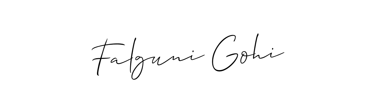 Here are the top 10 professional signature styles for the name Falguni Gohi. These are the best autograph styles you can use for your name. Falguni Gohi signature style 2 images and pictures png