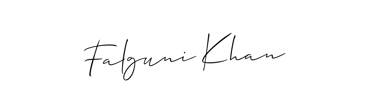 How to make Falguni Khan signature? Allison_Script is a professional autograph style. Create handwritten signature for Falguni Khan name. Falguni Khan signature style 2 images and pictures png