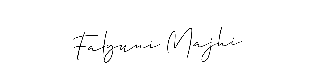 Also we have Falguni Majhi name is the best signature style. Create professional handwritten signature collection using Allison_Script autograph style. Falguni Majhi signature style 2 images and pictures png