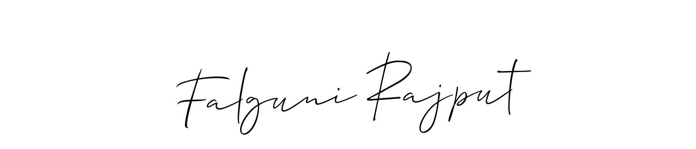 It looks lik you need a new signature style for name Falguni Rajput. Design unique handwritten (Allison_Script) signature with our free signature maker in just a few clicks. Falguni Rajput signature style 2 images and pictures png