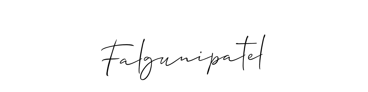 How to make Falgunipatel name signature. Use Allison_Script style for creating short signs online. This is the latest handwritten sign. Falgunipatel signature style 2 images and pictures png