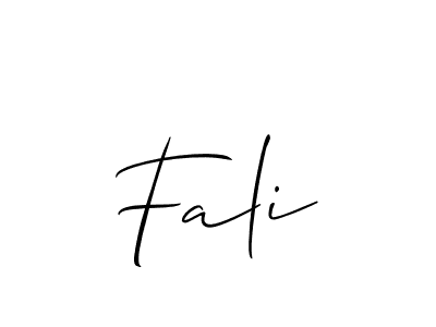 if you are searching for the best signature style for your name Fali. so please give up your signature search. here we have designed multiple signature styles  using Allison_Script. Fali signature style 2 images and pictures png