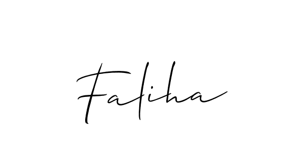 Make a beautiful signature design for name Faliha. Use this online signature maker to create a handwritten signature for free. Faliha signature style 2 images and pictures png