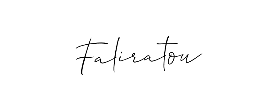 You should practise on your own different ways (Allison_Script) to write your name (Faliratou) in signature. don't let someone else do it for you. Faliratou signature style 2 images and pictures png