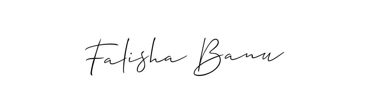Make a short Falisha Banu signature style. Manage your documents anywhere anytime using Allison_Script. Create and add eSignatures, submit forms, share and send files easily. Falisha Banu signature style 2 images and pictures png