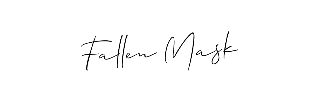Fallen Mask stylish signature style. Best Handwritten Sign (Allison_Script) for my name. Handwritten Signature Collection Ideas for my name Fallen Mask. Fallen Mask signature style 2 images and pictures png