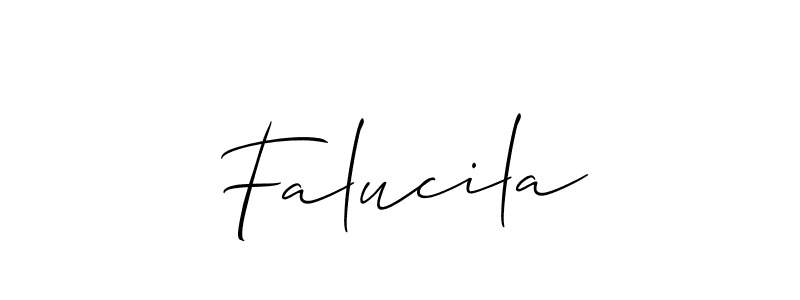 Best and Professional Signature Style for Falucila. Allison_Script Best Signature Style Collection. Falucila signature style 2 images and pictures png