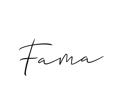 Make a beautiful signature design for name Fama. Use this online signature maker to create a handwritten signature for free. Fama signature style 2 images and pictures png