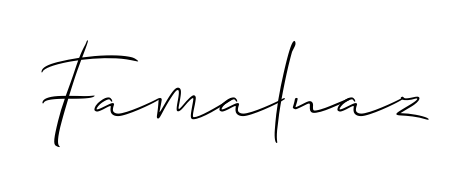 How to make Famalnaz name signature. Use Allison_Script style for creating short signs online. This is the latest handwritten sign. Famalnaz signature style 2 images and pictures png