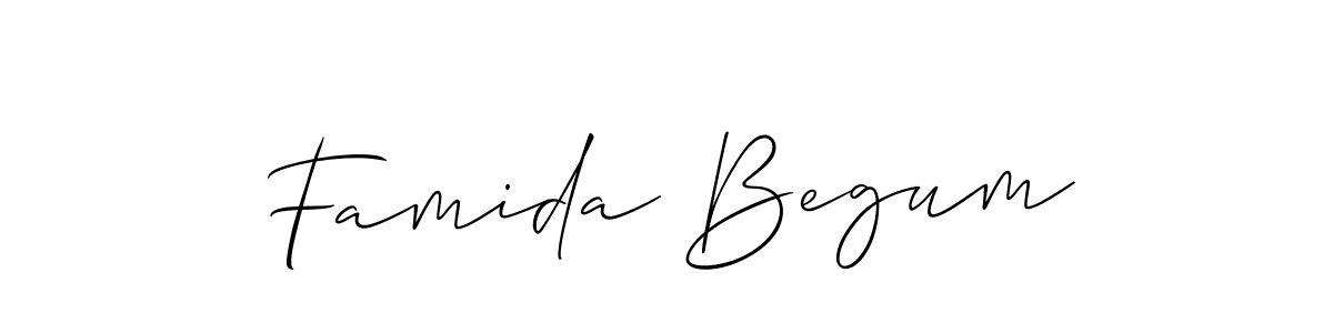 Make a beautiful signature design for name Famida Begum. Use this online signature maker to create a handwritten signature for free. Famida Begum signature style 2 images and pictures png