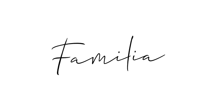 How to make Familia name signature. Use Allison_Script style for creating short signs online. This is the latest handwritten sign. Familia signature style 2 images and pictures png