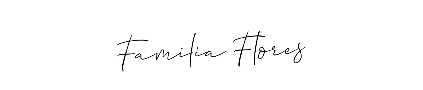 Best and Professional Signature Style for Familia Flores. Allison_Script Best Signature Style Collection. Familia Flores signature style 2 images and pictures png