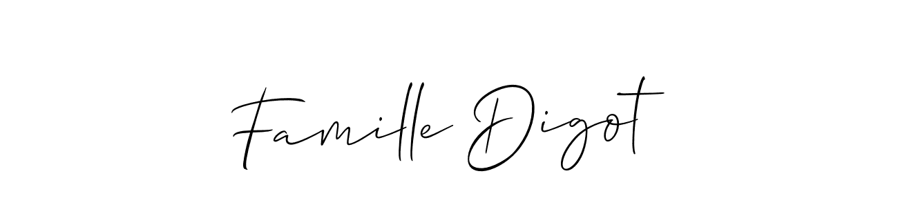 Similarly Allison_Script is the best handwritten signature design. Signature creator online .You can use it as an online autograph creator for name Famille Digot. Famille Digot signature style 2 images and pictures png