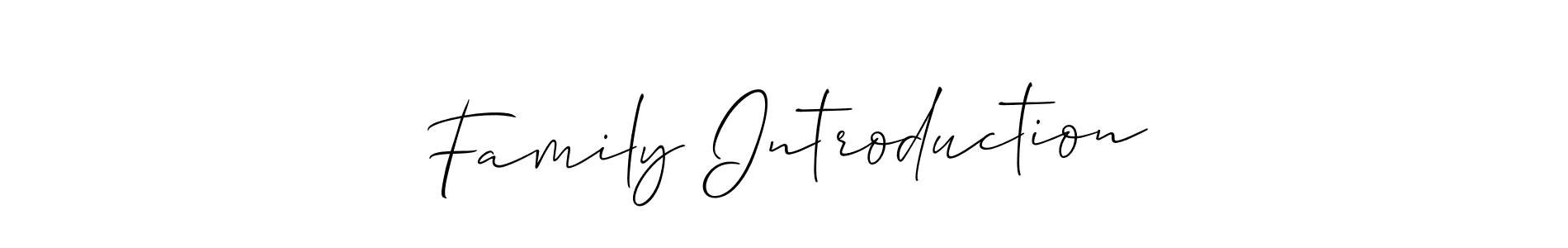 Best and Professional Signature Style for Family Introduction. Allison_Script Best Signature Style Collection. Family Introduction signature style 2 images and pictures png