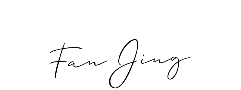 Make a short Fan Jing signature style. Manage your documents anywhere anytime using Allison_Script. Create and add eSignatures, submit forms, share and send files easily. Fan Jing signature style 2 images and pictures png