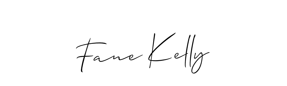 Create a beautiful signature design for name Fane Kelly. With this signature (Allison_Script) fonts, you can make a handwritten signature for free. Fane Kelly signature style 2 images and pictures png