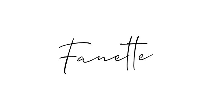 Also You can easily find your signature by using the search form. We will create Fanette name handwritten signature images for you free of cost using Allison_Script sign style. Fanette signature style 2 images and pictures png