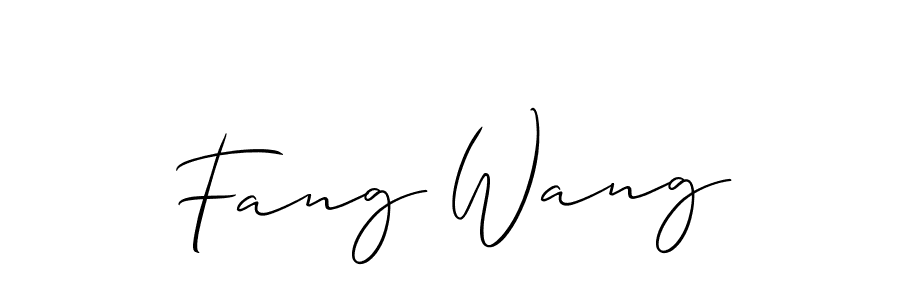 Also You can easily find your signature by using the search form. We will create Fang Wang name handwritten signature images for you free of cost using Allison_Script sign style. Fang Wang signature style 2 images and pictures png