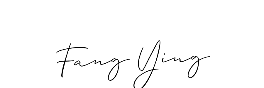 Create a beautiful signature design for name Fang Ying. With this signature (Allison_Script) fonts, you can make a handwritten signature for free. Fang Ying signature style 2 images and pictures png