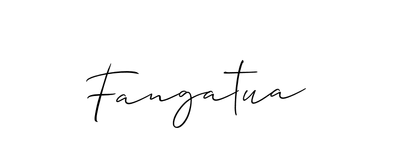 The best way (Allison_Script) to make a short signature is to pick only two or three words in your name. The name Fangatua include a total of six letters. For converting this name. Fangatua signature style 2 images and pictures png