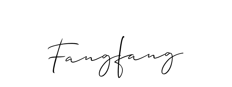 You should practise on your own different ways (Allison_Script) to write your name (Fangfang) in signature. don't let someone else do it for you. Fangfang signature style 2 images and pictures png