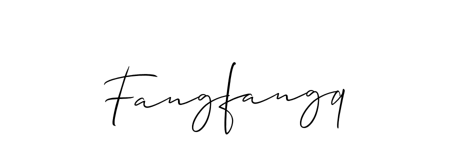 Use a signature maker to create a handwritten signature online. With this signature software, you can design (Allison_Script) your own signature for name Fangfangq. Fangfangq signature style 2 images and pictures png