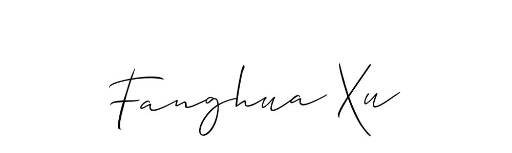 It looks lik you need a new signature style for name Fanghua Xu. Design unique handwritten (Allison_Script) signature with our free signature maker in just a few clicks. Fanghua Xu signature style 2 images and pictures png