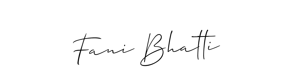 You can use this online signature creator to create a handwritten signature for the name Fani Bhatti. This is the best online autograph maker. Fani Bhatti signature style 2 images and pictures png