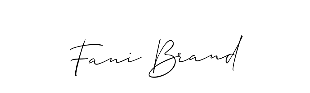 Here are the top 10 professional signature styles for the name Fani Brand. These are the best autograph styles you can use for your name. Fani Brand signature style 2 images and pictures png
