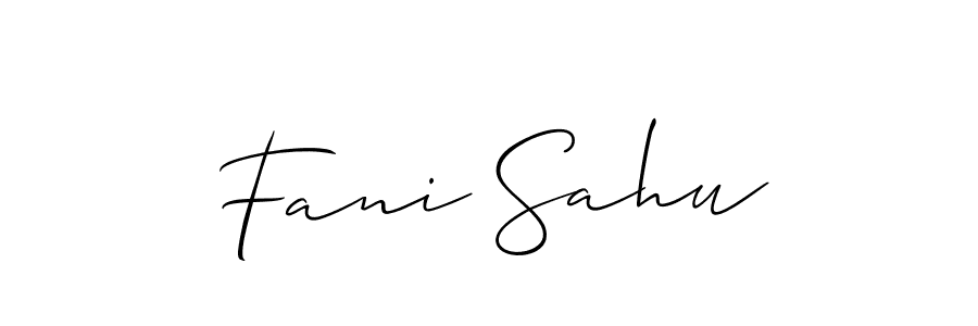 How to Draw Fani Sahu signature style? Allison_Script is a latest design signature styles for name Fani Sahu. Fani Sahu signature style 2 images and pictures png