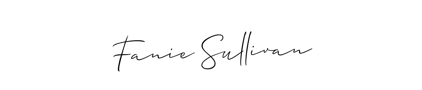 Design your own signature with our free online signature maker. With this signature software, you can create a handwritten (Allison_Script) signature for name Fanie Sullivan. Fanie Sullivan signature style 2 images and pictures png