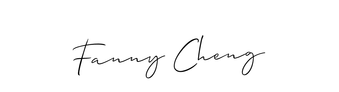 Make a beautiful signature design for name Fanny Cheng. Use this online signature maker to create a handwritten signature for free. Fanny Cheng signature style 2 images and pictures png